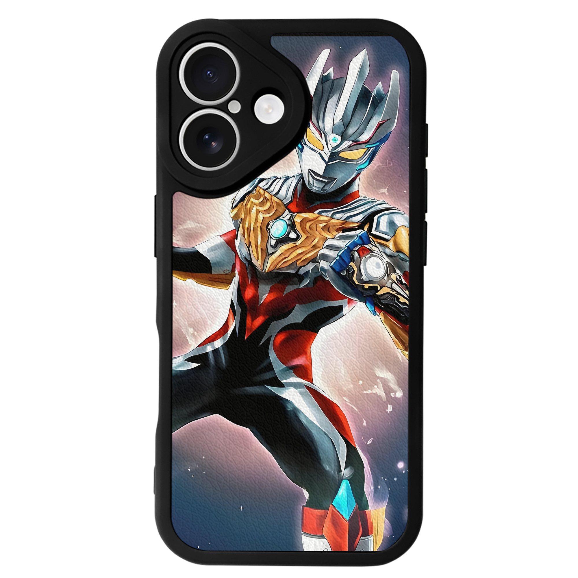 （画像用） ウルトラマン Ultraman 【iPhone 16シリーズ対応】シリコンスマホケース（レザー調） 材質：シリコン